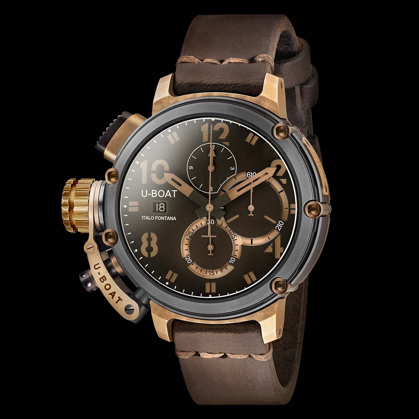 U-Boat Chimera 46mm Black/Bronze 7475