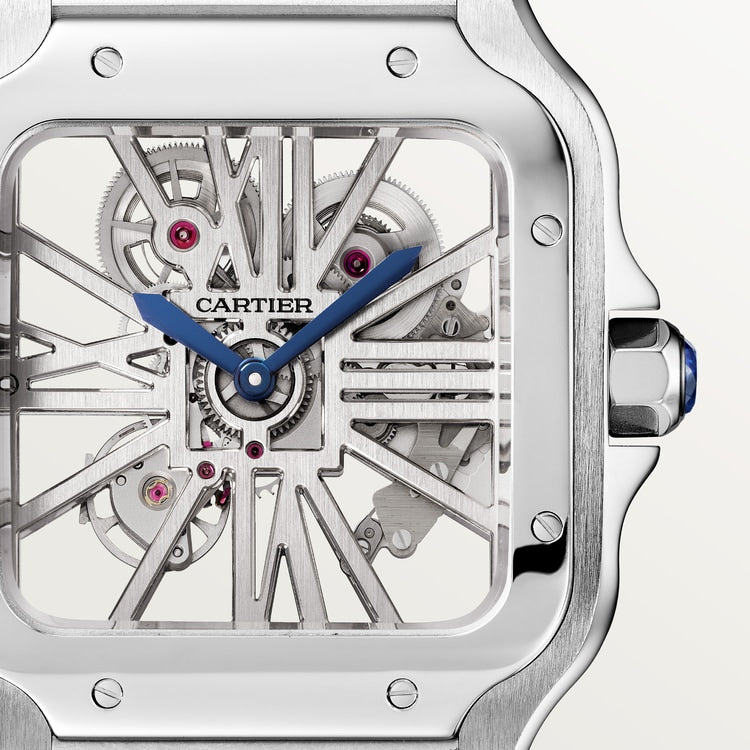Cartier Santos de Cartier skeleton watch WHSA0015