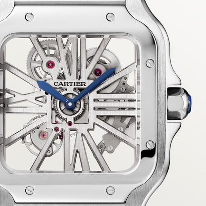Cartier Santos de Cartier skeleton watch WHSA0015