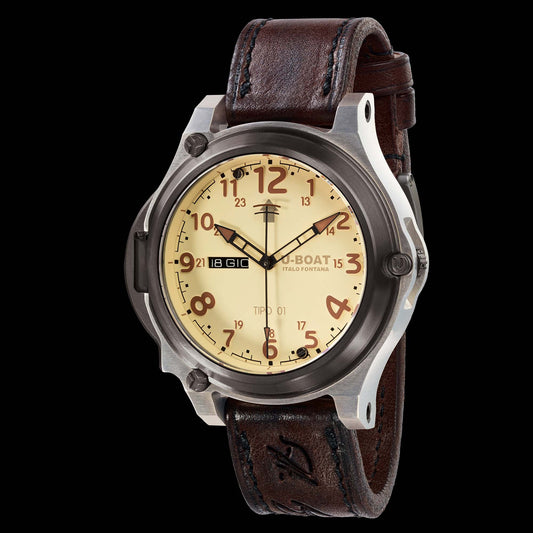 U-Boat Tipo 01 50mm Titanio Beige/Brown