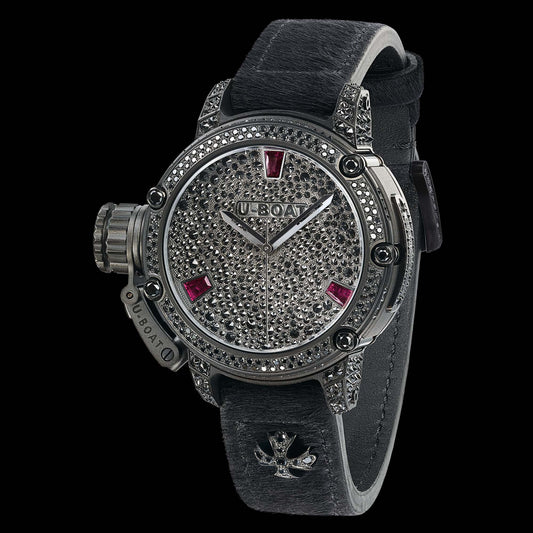 U-Boat Chimera Automatic 40mm IPB Ruby Baguette Diamonds 8022