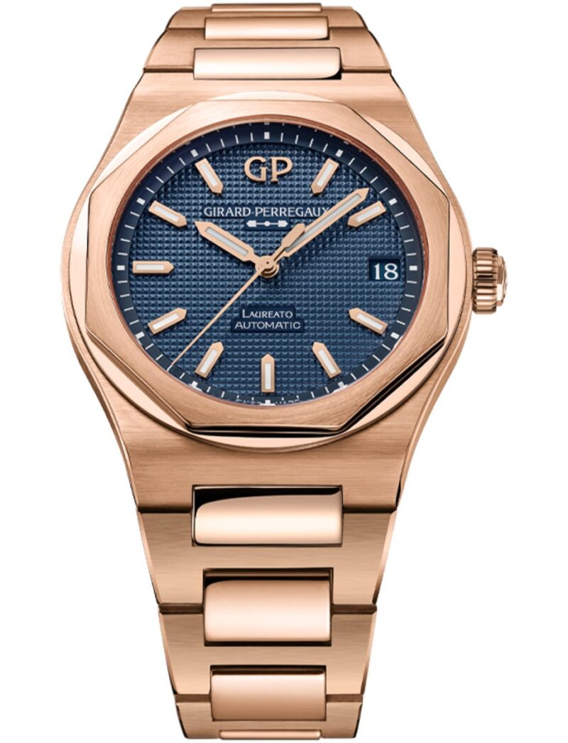 Laureato 42mm Pink Gold Ultramarine Blue