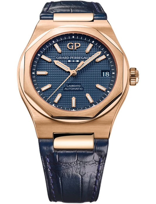 Laureato 42mm Pink Gold Ultramarine Blue