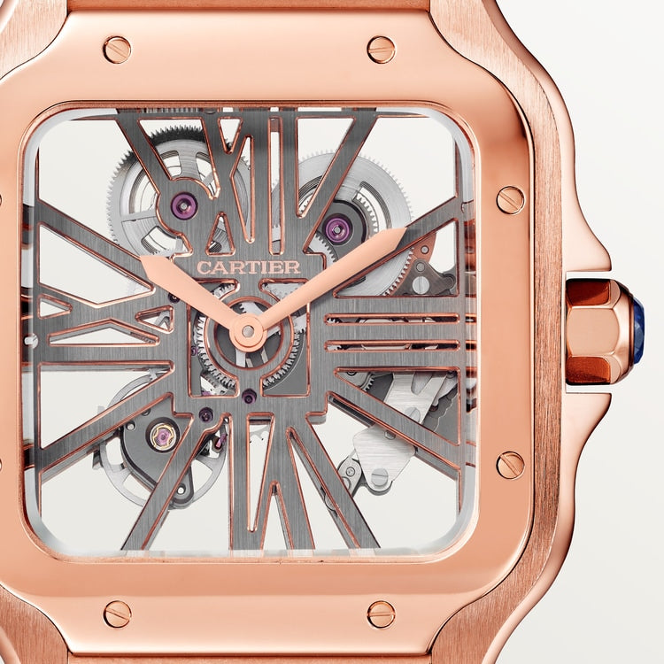 Cartier Santos de Cartier skeleton watch WHSA0016