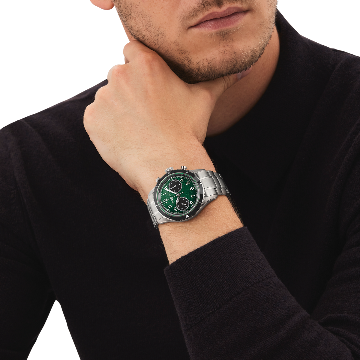 Montblanc 1858 Automatic Chronograph 0 Oxygen - Steel - Ceramic - Green - Montblanc® US MB133298