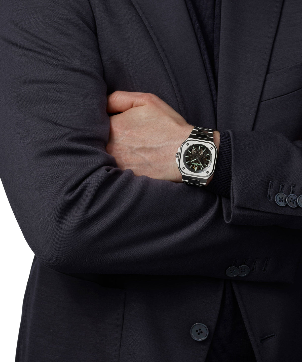 Bell & Ross Watch BR 05 SKELETON NIGHTLUM BR05A-BL-SK-ST/SST