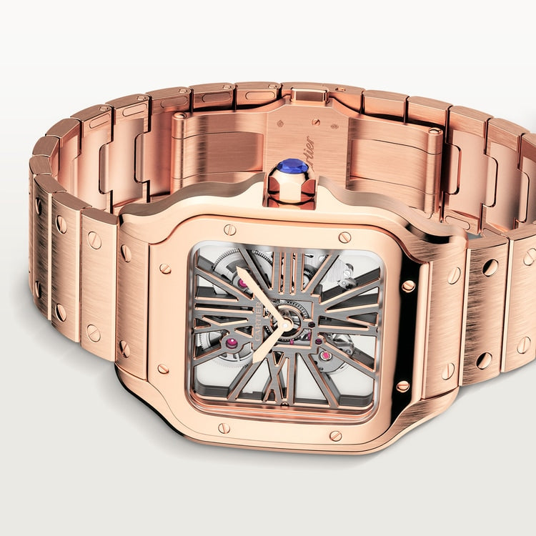 Cartier Santos de Cartier skeleton watch WHSA0016