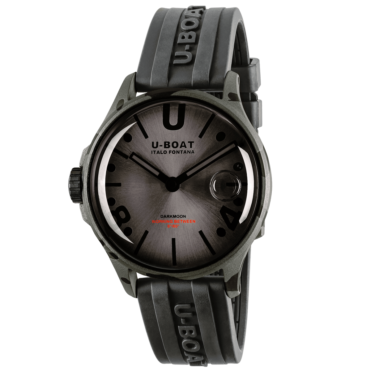 U-Boat DARKMOON 40 MM BK GREY CURVED CAMOUFLAGE - U-Boat 9619/BK