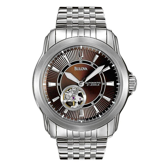 Bulova Men's Automatic Self-Winding Mechanical Exhibition Caseback Bracelet Watch #96A101