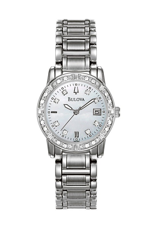 Bulova Women's Diamond Accented Calendar Watch #96R105