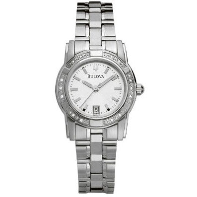 Bulova Women's Diamond Accented Bracelet Watch #96R112