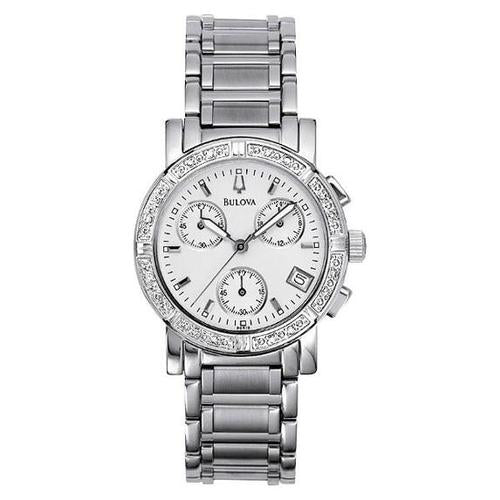 Bulova Women's Diamond Chronograph Watch #96R19