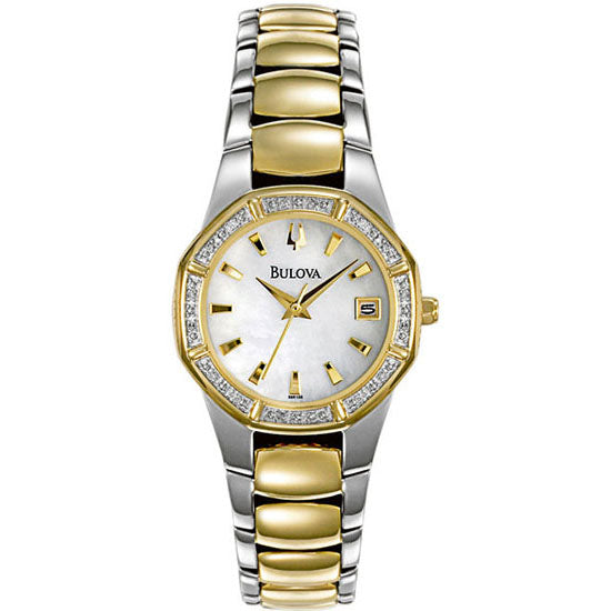 Bulova Women's Diamond Accented Calendar Watch #98R106