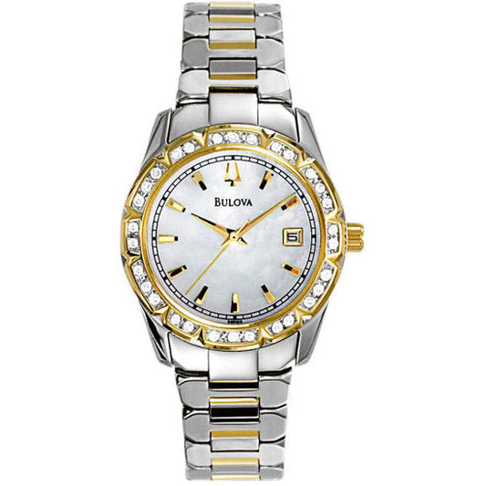 Bulova Women's Diamond Accented Calendar Watch #98R109