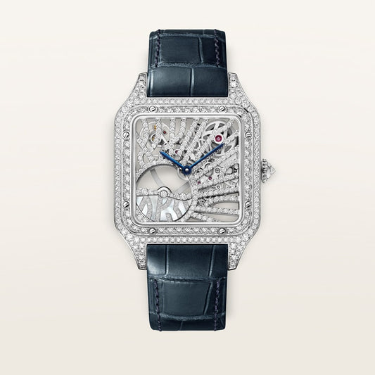Cartier Santos-Dumont skeleton watch HPI01826
