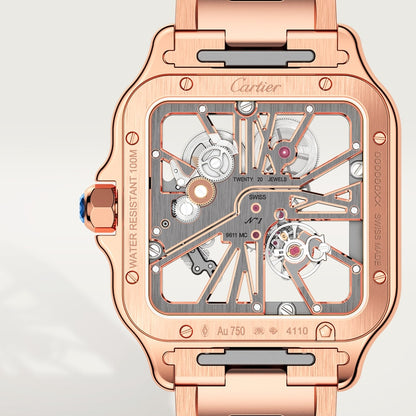 Cartier Santos de Cartier skeleton watch WHSA0016