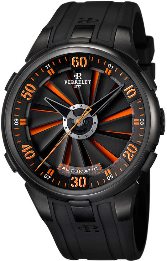 Perrelet Turbine XL DLC Automatic Orange Dial A1051/2