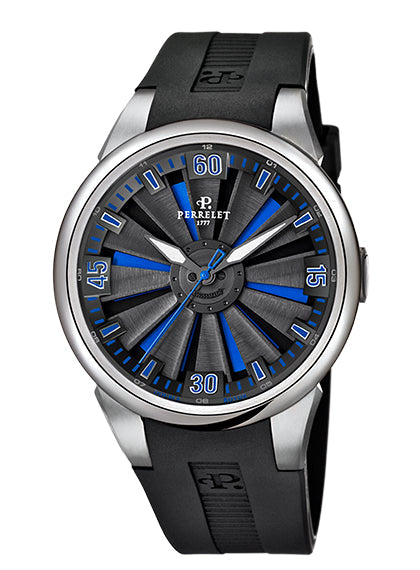 Perrelet Turbine Automatic Steel Black/Blue Dial A1064/5