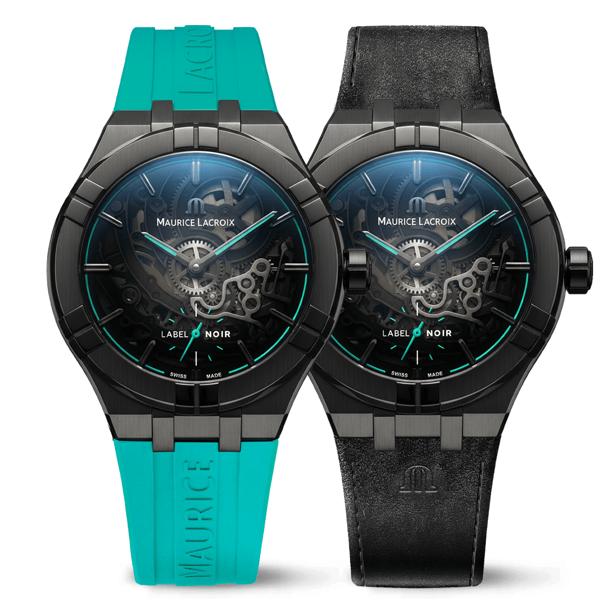 Maurice Lacroix AIKON AUTOMATIC SKELETON 45MM LABEL NOIR AI6028-DLB0B-030-H
