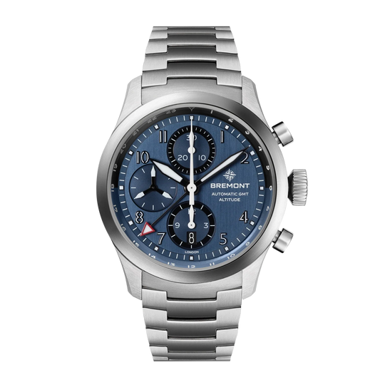 Bremont Watches | Mens | Altitude Altitude 42mm Chronograph GMT Blue Dial Bracelet ALT42-CHR-G-SS-BL-B