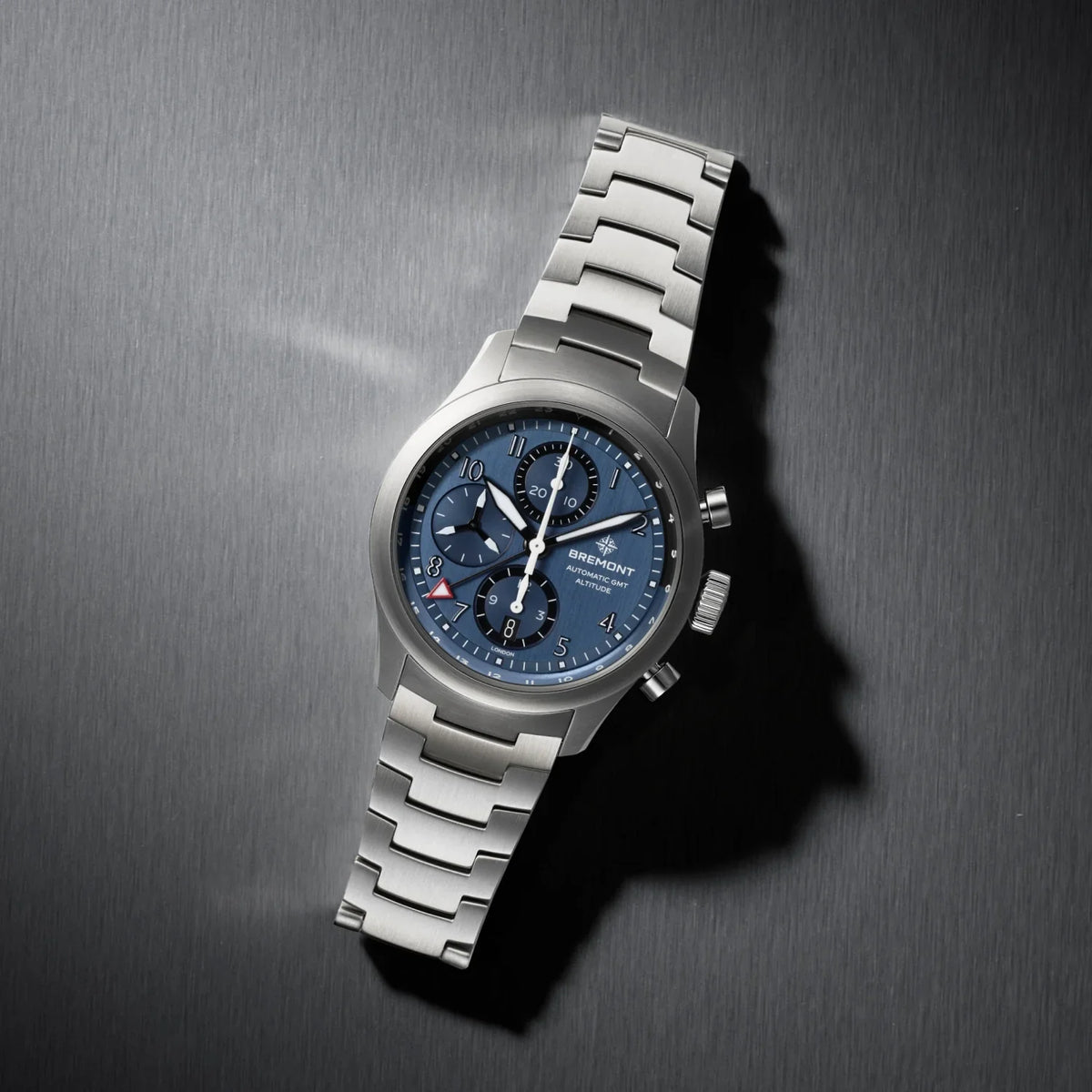 Bremont Watches | Mens | Altitude Altitude 42mm Chronograph GMT Blue Dial Bracelet ALT42-CHR-G-SS-BL-B