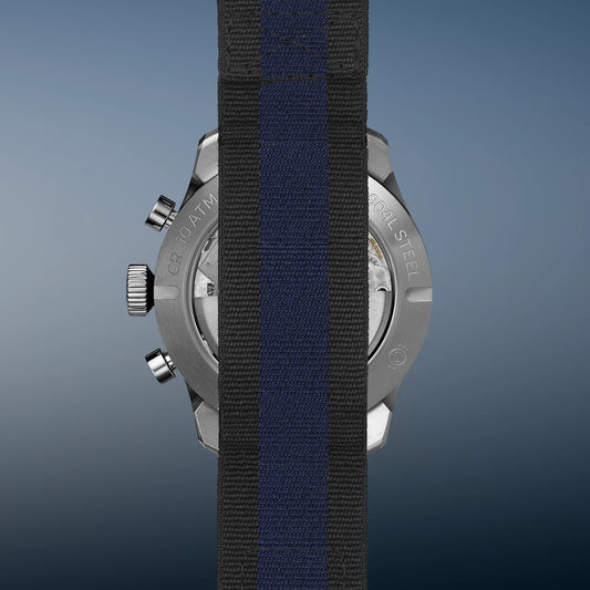 Bremont Watches | Mens | Altitude Altitude 42mm Chronograph GMT Blue Dial Nato Strap ALT42-CHR-G-SS-BL-N-S