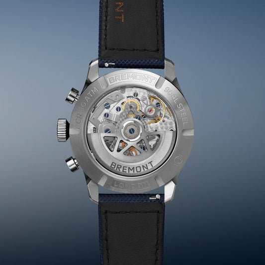 Bremont Watches | Mens | Altitude Altitude 42mm Chronograph GMT Blue Dial Leather Strap ALT42-CHR-G-SS-BL-L-S