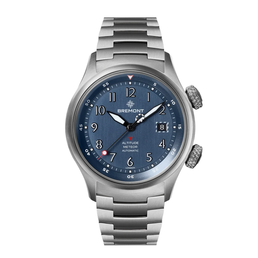 Bremont Watches | Mens | Altitude Altitude MB Meteor Blue Dial Blue Barrel Bracelet ALT42-MT-TI-BLBL-B