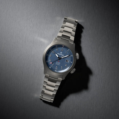 Bremont Watches | Mens | Altitude Altitude MB Meteor Blue Dial Blue Barrel Bracelet ALT42-MT-TI-BLBL-B