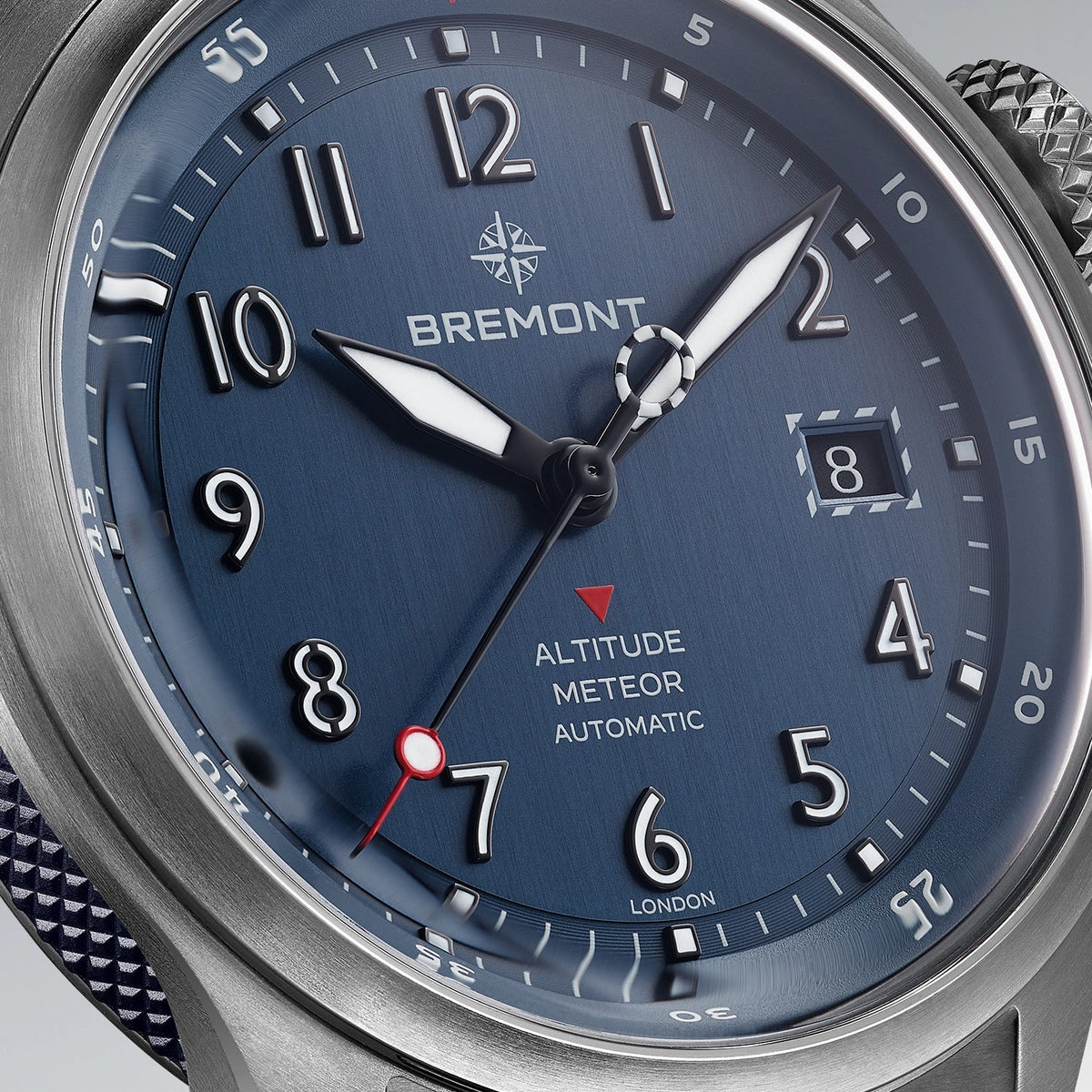 Bremont Watches | Mens | Altitude Altitude MB Meteor Blue Dial Blue Barrel Nato Strap ALT42-MT-TI-BLBL-N-S