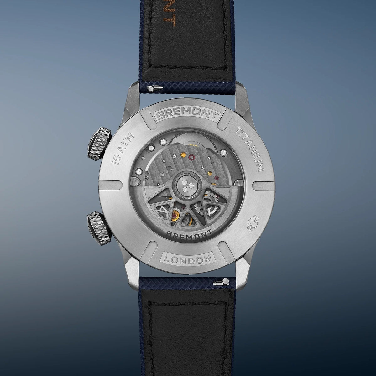 Bremont Watches | Mens | Altitude Altitude MB Meteor Blue Dial Blue Barrel Leather Strap ALT42-MT-TI-BLBL-L-S