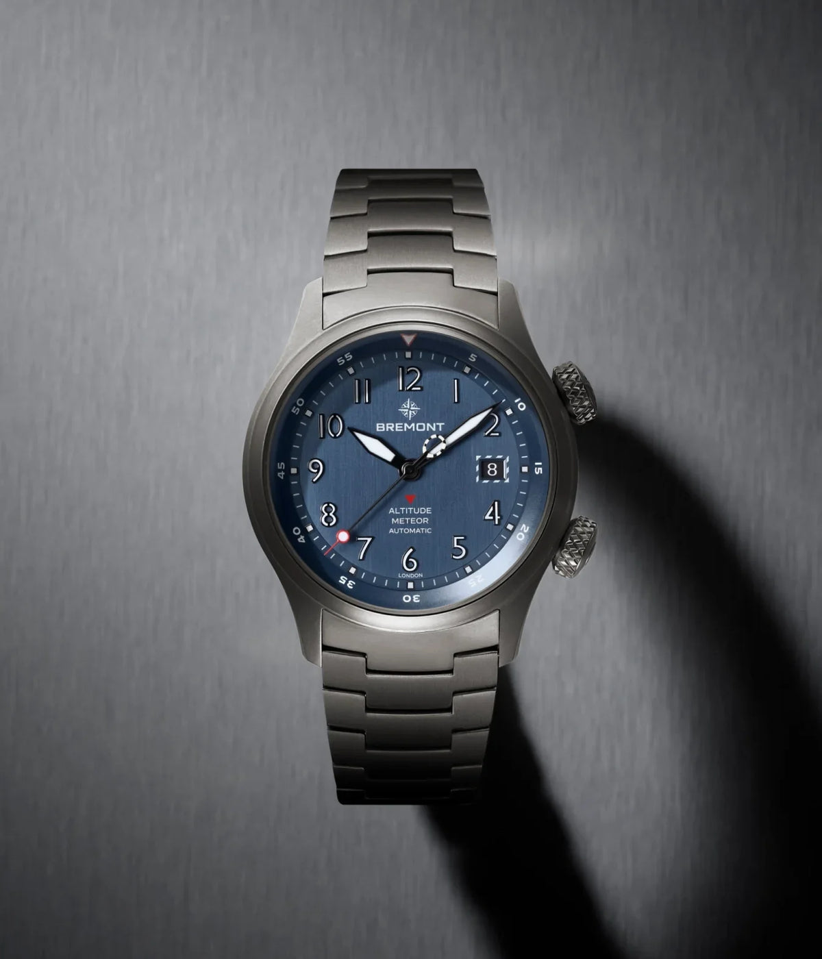 Bremont Watches | Mens | Altitude Altitude MB Meteor Blue Dial Blue Barrel Bracelet ALT42-MT-TI-BLBL-B