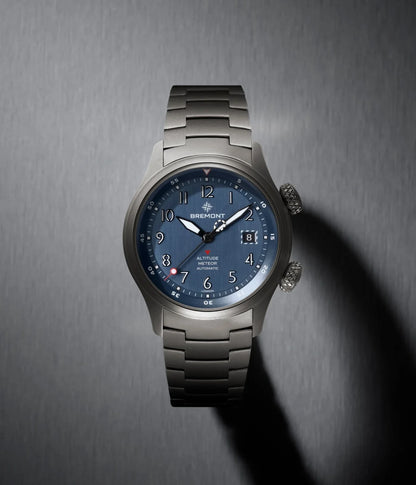 Bremont Watches | Mens | Altitude Altitude MB Meteor Blue Dial Blue Barrel Bracelet ALT42-MT-TI-BLBL-B