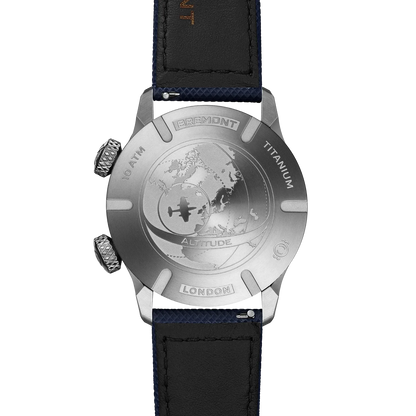 Bremont Watches | Mens | Altitude Altitude MB Meteor Time Zones Blue Dial Leather Strap ALT42-MT-Z-TI-BLBL-L-S
