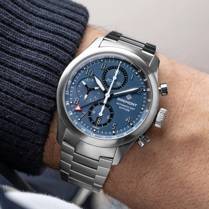 Bremont Watches | Mens | Altitude Altitude 42mm Chronograph GMT Blue Dial Bracelet ALT42-CHR-G-SS-BL-B
