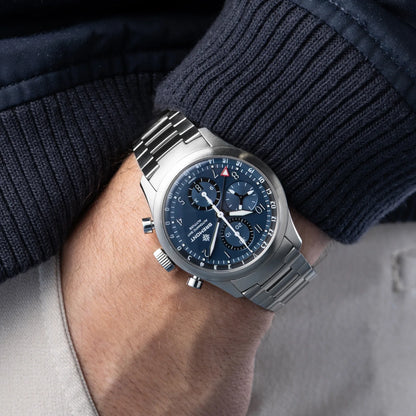 Bremont Watches | Mens | Altitude Altitude 42mm Chronograph GMT Blue Dial Bracelet ALT42-CHR-G-SS-BL-B