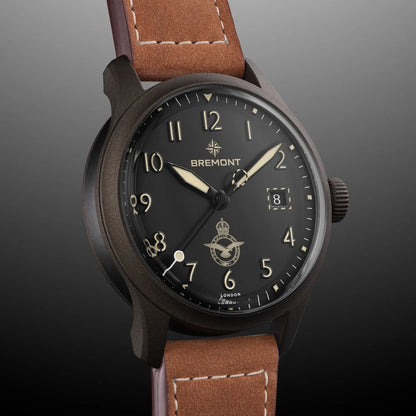 Bremont Watches | Mens | HMAF HMAF Altitude 39mm Date Leather Strap ALT39-DT-SSBC-HMAF-L-S