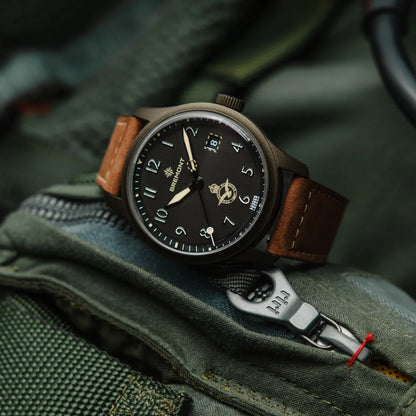 Bremont Watches | Mens | HMAF HMAF Altitude 39mm Date Leather Strap ALT39-DT-SSBC-HMAF-L-S