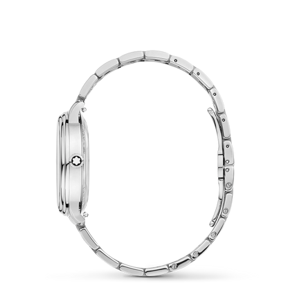 Montblanc Tradition Automatic Date 32 mm - Steel - Light blue - Montblanc® US MB131297