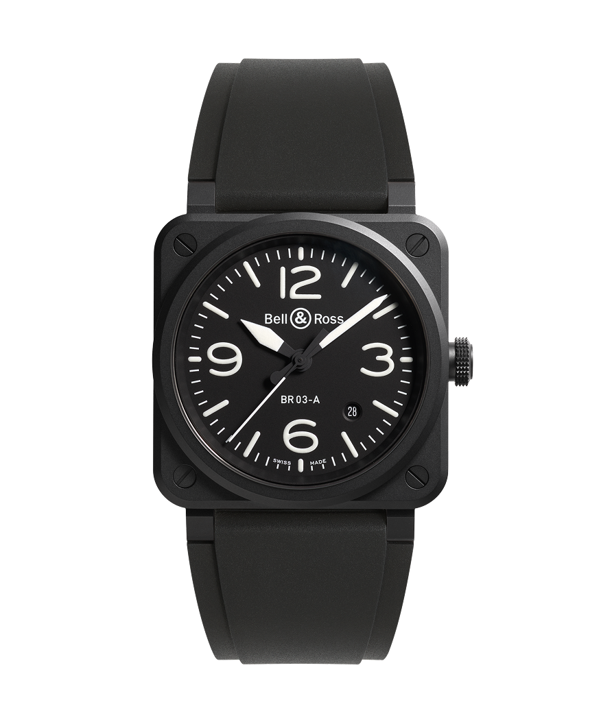 Bell & Ross Watch BR-03 Black Matte BR03A-BL-CE/SRB
