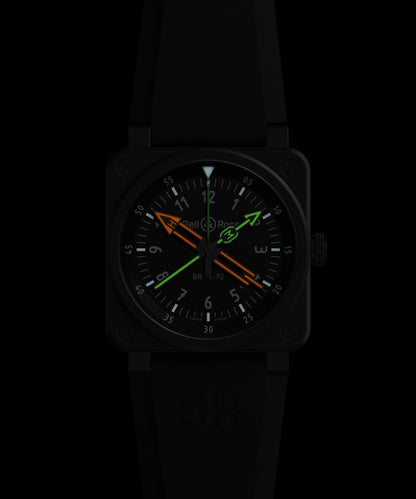 Bell & Ross Montre BR-03 radiocompass BR0392-RCO-CE/SRB
