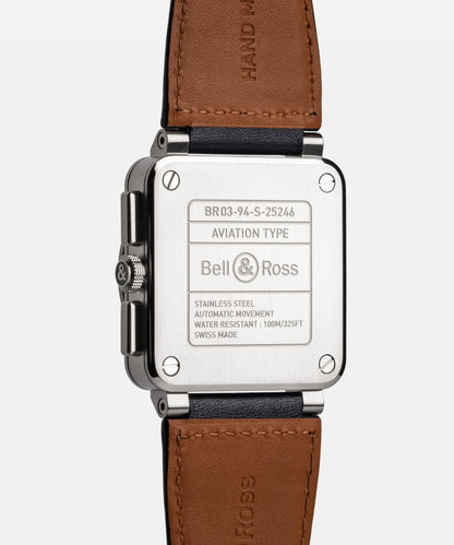 Bell & Ross Watch BR-03 Chrono Blue Steel BR0394-BLU-ST/SCA