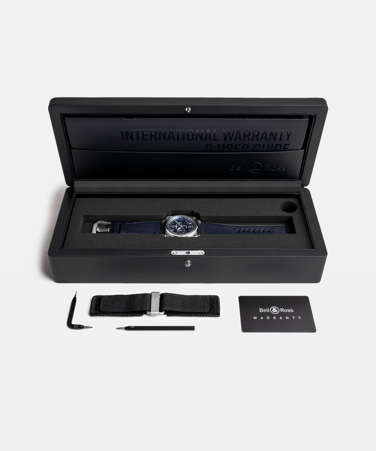 Bell & Ross Watch BR-03 Chrono Blue Steel BR0394-BLU-ST/SCA