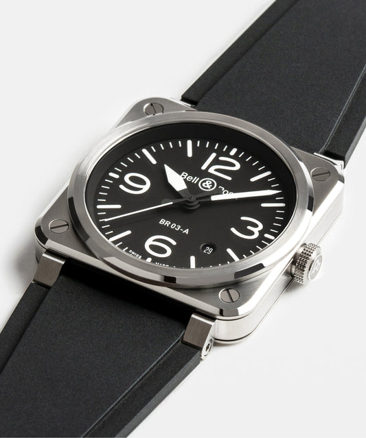 Bell & Ross Watch BR-03 Black Steel BR03A-BL-ST/SRB