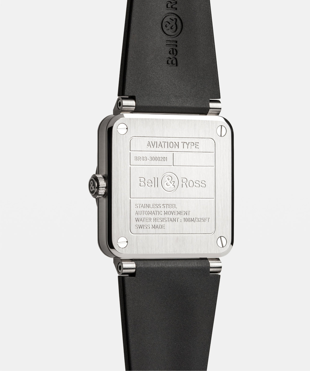 Bell & Ross Watch BR-03 Black Steel BR03A-BL-ST/SRB
