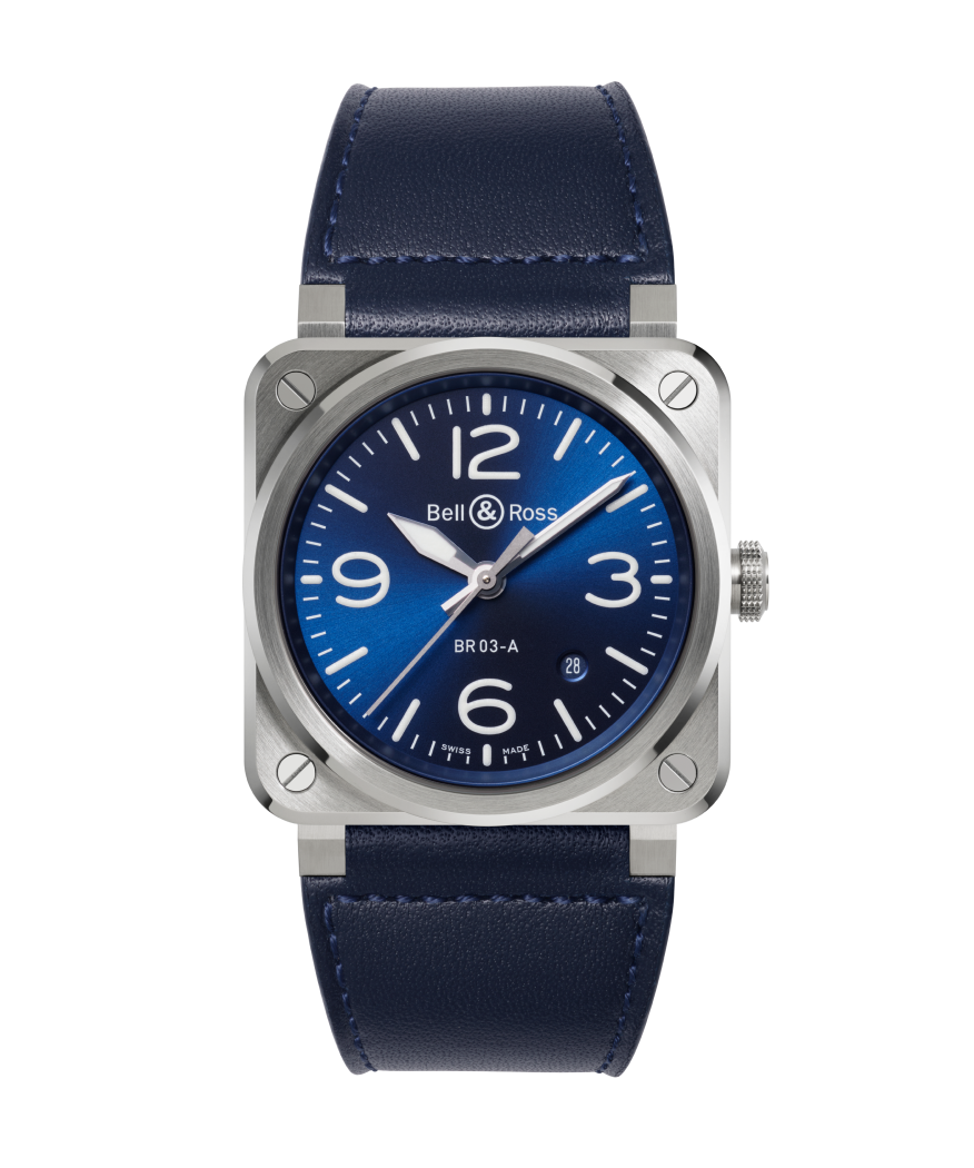 Bell & Ross Watch BR-03 Blue Steel BR03A-BLU-ST/SCA
