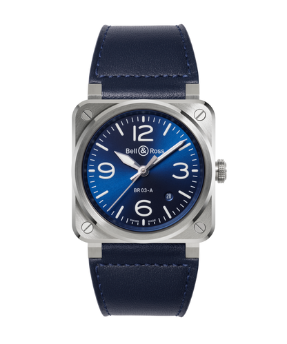 Bell & Ross Watch BR-03 Blue Steel BR03A-BLU-ST/SCA