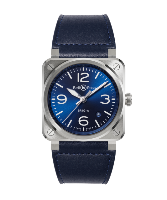 Bell & Ross Watch BR-03 Blue Steel BR03A-BLU-ST/SCA