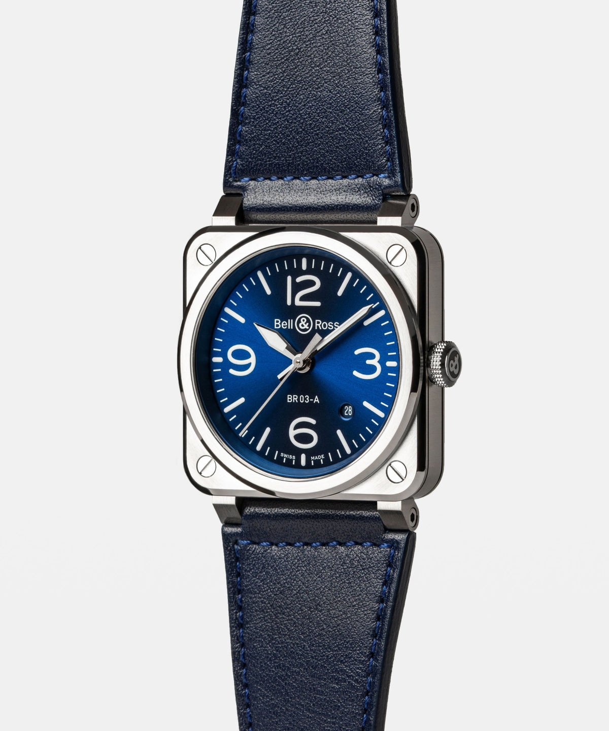 Bell & Ross Watch BR-03 Blue Steel BR03A-BLU-ST/SCA