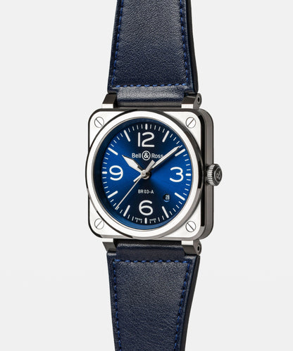 Bell & Ross Watch BR-03 Blue Steel BR03A-BLU-ST/SCA